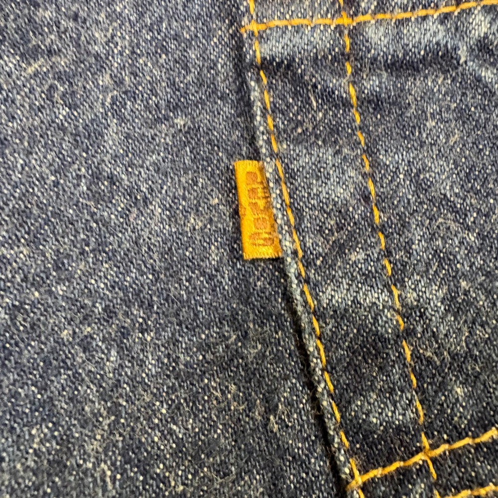 Vintage Levis 540 Relaxed Fit Jeans Mens 48x32 Made in USA Orange Tab Dark Wash - Picture 4 of 13